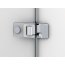 Ronal Sanswiss Melia Drzwi prysznicowe wahadłowe jednoczęściowe lewe, profile chrom ME1GSM11007 - zdjęcie 4
