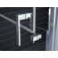Ronal Sanswiss Mobility Kabina prysznicowa narożna z drzwiami dwuczęściowymi dzielonymi w połowie 90x195 cm drzwi prawe, profile połysk szkło przezroczyste SLM4D09005007 - zdjęcie 7