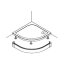 Ronal Sanswiss Obudowa brodzika półokrągłego 90 cm, biała PWIR09004 - zdjęcie 2