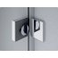Ronal Sanswiss Pur Drzwi jednoczęściowe ze ścianką stałą w linii, montaż bezprofilowy do 160xdo 200 cm lewe, profile chrom szkło przezroczyste PU13GSM21007 - zdjęcie 5