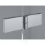 Ronal Sanswiss Pur Drzwi jednoczęściowe ze ścianką stałą w linii, montaż z profilem przyściennym 100x200 cm lewe, profile chrom szkło przezroczyste PU13PG1001007 - zdjęcie 3