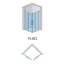 Ronal Sanswiss Pur Light S Kabina prysznicowa narożna z drzwiami dwuczęściowymi rozsuwanymi 100x200 cm prawe, profile białe szkło przezroczyste PLSE2D1000407 - zdjęcie 2