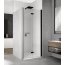 Ronal Sanswiss Solino Black SOLF1 D Drzwi prysznicowe składane 90x200 cm prawe, profile czarny mat szkło przezroczyste Aquaperle SOLF1D0900607 - zdjęcie 1