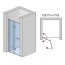 Ronal Sanswiss Solino SOLF1 G Drzwi prysznicowe składane 100x200 cm lewe, profile srebrny połysk szkło przezroczyste Aquaperle SOLF1G1005007 - zdjęcie 2