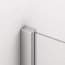 Ronal Sanswiss Solino SOL1 Drzwi prysznicowe uchylne 120x200 cm ze ścianką stałą, profile srebrny połysk szkło przezroczyste Aquaperle SOL1312005007 - zdjęcie 5