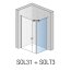 Ronal Sanswiss Solino SOLT3 Ścianka boczna 80x198,4 cm, profile srebrny połysk szkło przezroczyste Aquaperle SOLT308005007 - zdjęcie 2