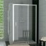 Ronal Sanswiss Top-Line Drzwi jednoczęściowe ze ścianką stałą w linii 110x190 cm, profile białe szkło przezroczyste TED11000407 - zdjęcie 1