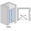 Ronal Sanswiss Top-Line TOPK Drzwi prysznicowe składane 70x190 cm, profile srebrny połysk szkło przezroczyste Aquaperle TOPK07005007 - zdjęcie 2