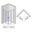Ronal Sanswiss Top-Line TOP D Drzwi prysznicowe przesuwne 80x190 cm prawe, profile srebrny połysk szkło przezroczyste Aquaperle TOPD08005007 - zdjęcie 2