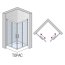 Ronal Sanswiss Top-Line TOPAC Kabina prysznicowa narożna 80x80x190 cm drzwi przesuwne, profile srebrny połysk szkło przezroczyste Aquaperle TOPAC08005007 - zdjęcie 2