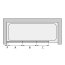 Ronal Sanswiss Top-Line TOPB3 Parawan nawannowy 3-częściowy 140,5x140 cm, profile srebrny mat szkło przezroczyste Aquaperle TOPB314050107 - zdjęcie 3