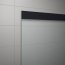 Ronal Sanswiss Valea VALR Kabina prysznicowa półokrągła 90x90x190 cm drzwi przesuwne, profile srebrny połysk szkło przezroczyste z czarnym pasem Aquaperle VALR550905060 - zdjęcie 8