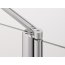 Ronal Sanswiss Swing-Line Drzwi jednoczęściowe ze ścianką stałą w linii 140x195 cm, profile srebrny mat szkło przezroczyste SL1314000107 - zdjęcie 5