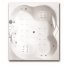 Ruben Dharpa Wanna wolnostojąca prostokątna 180x155x46 cm z systemem hydromasażu Maxus, biała RUBDHAWANWOL180X155BIAMAXUS - zdjęcie 1
