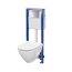 Cersanit Mille Plus SET B970 Zestaw Toaleta WC bez kołnierza + deska wolnoopadająca + stelaż podtynkowy WC Economy + przycisk WC S701-741 - zdjęcie 1