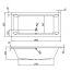 Sanitop Wingenroth Cubo Wanna prostokątna 190x90x47 cm akrylowa z nóżkami, biała 801102 - zdjęcie 2