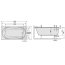 Sanplast Classic WP/CL Wanna prostokątna 180x75x42 cm ze stelażem STW, biała 610-010-0160-01-000 - zdjęcie 3
