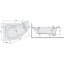 Sanplast Eko Plus WAL(P)/EKOPLUS Wanna narożna 145x95x39 cm lewa ze stelażem STW, biała 610-131-0460-01-000 - zdjęcie 3