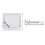 Sanplast Free Line B/FREE Brodzik prostokątny 140x80x5 cm akrylowy ze steleżem STB biały 615-040-1410-01-000 - zdjęcie 3