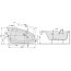 Sanplast Free Line WAP(P)/FREE Wanna narożna 155x105x45 cm prawa ze stelażem STW biała 610-040-0950-01-000 - zdjęcie 3