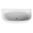 Sanplast Luxo Wanna wolnostojąca przyścienna 180x80 cm z napełnianiem przez przelew biała 632-370-1280-01-000 - zdjęcie 5