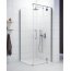 Sanplast Space Line Kabina prysznicowa kwadratowa 90x90x200,3 cm drzwi uchylne profile chrom/srebrny połysk szkło transparentne z powłoką Glass Protect 600-100-1050-42-401 - zdjęcie 1