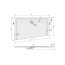 Sanplast Space Mineral BTL(P)-M/SPACE Brodzik trapezowy 150x90x1,5 cm lewy biały 645-290-1560-01-000 - zdjęcie 3