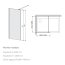 Sanplast Space Wall Kabina Walk-In 100x200 cm profile chrom/srebrny połysk szkło transparentne z powłoką Glass Protect 600-320-2140-42-401 - zdjęcie 3