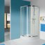 Sanplast TX KP4 Zestaw Kabina prysznicowa półokrągła 90x90x190 cm drzwi przesuwne profile srebrny połysk szkło transparentne z powłoką Glass Protect + brodzik półokrągły 90x90 cm biały 602-271-0262-38-401 - zdjęcie 1