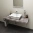 Sapho Avice Blat pod umywalkę 80x49,5 cm cement AV087 - zdjęcie 1