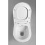 Sapho Avva Cleanwash Toaleta WC myjąca bez kołnierza z dźwignią biały 100315 - zdjęcie 5