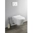 Sapho Avva Cleanwash Toaleta WC myjąca bez kołnierza z dźwignią biały 100315 - zdjęcie 4