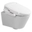 Sapho Avva Zestaw Toaleta WC bez kołnierza + deska myjąca biała NB-1160D-3 - zdjęcie 1