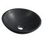 Sapho Blok Umywalka nablatowa 40 cm kamienna czarny Marquin mat 2401-35 - zdjęcie 1