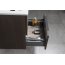 Sapho Cirasa Zestaw Szafka podumywalkowa 48x38,9x55,5 cm + uchwyt + umywalka meblowa 50x40 cm + bateria umywalkowa + lustro z oświetleniem LED 80x60 cm + słupek boczny 35x32x172 cm sosna rustykalna/czarny mat/biały KSET-032 - zdjęcie 9