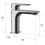 Sapho Cirasa Zestaw Szafka podumywalkowa 79,8x45,9x52 cm + uchwyt + umywalka meblowa 81x46,5 cm + bateria umywalkowa + lustro z oświetleniem LED 80x60 cm + słupek boczny 35x32x172 cm dąb Alabama/czarny mat/biały KSET-031 - zdjęcie 4