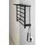 Sapho Elzor Grzejnik elektryczny suszarka 50x47,5 cm czarny mat EB510 - zdjęcie 2