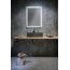 Sapho Formigo Umywalka nablatowa 47,5x36,5 cm betonowa z korkiem antracyt FG016 - zdjęcie 8