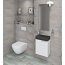 Sapho Latus X Szafka podumywalkowa 39,4x22x50 cm biała LT110-3030 - zdjęcie 4