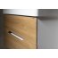 Sapho Mediena 80 Zestaw Szafka podumywalkowa 76x49x51 cm + słupek boczny 40x20x138 cm + lustro z oświetleniem LED 80x60 cm biały mat/dąb neutral KSET-045 - zdjęcie 8