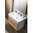 Sapho Mediena Szafka podumywalkowa 76x49x51 cm biały mat/dąb natural MD082 - zdjęcie 7