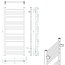 Sapho Metro Grzejnik łazienkowy 120x50 cm czarny mat IR410TB - zdjęcie 3