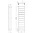 Sapho Metro Light Grzejnik łazienkowy 150x40 cm czarny mat IR447TB - zdjęcie 3