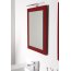 Sapho Mitra 120 Zestaw szafka podumywalkowa 119,6x45,2x55 cm + umywalka meblowa podwójna 121,5x46 cm + lustro 72x52 cm bordo/biały KSET-007 - zdjęcie 10
