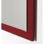 Sapho Mitra 120 Zestaw szafka podumywalkowa 119,6x45,2x55 cm + umywalka meblowa podwójna 121,5x46 cm + lustro 72x52 cm bordo/biały KSET-007 - zdjęcie 11