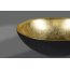 Sapho Murano Black-Gold Umywalka nablatowa 40 cm szklana złota/czarna AL5318-77 - zdjęcie 4