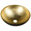 Sapho Murano Black-Gold Umywalka nablatowa 40 cm szklana złota/czarna AL5318-77 - zdjęcie 1