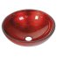 Sapho Murano Rosso Impero Umywalka nablatowa 40 cm szklana czerwona AL5318-63 - zdjęcie 1