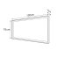 Sapho Nirona 100 Zestaw szafka podumywalkowa 95x43x51,5 cm + umywalka meblowa betonowa 96x44 cm + lustro z oświetleniem LED 100x70 cm biały/czarny granit/czarny mat KSET-063 - zdjęcie 4