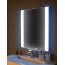Sapho Nirona 70 Zestaw szafka podumywalkowa 67x43x51,5 cm + umywalka meblowa 70x45 cm + lustro z oświetleniem LED 80x60 cm dąb Mocca/biały KSET-020 - zdjęcie 9